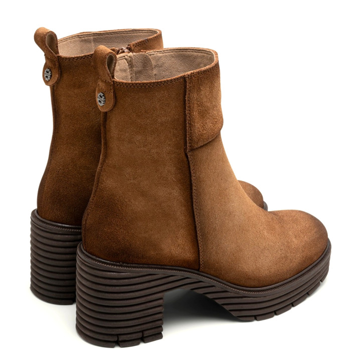 BOTAS DE SERRAJE CON CREMALLERA CUERO MICHELLE PORRONET - Querol online