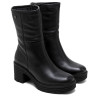 BOTAS DE PIEL CON CREMALLERA NEGRO MILEY PORRONET