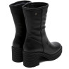 BOTAS DE PIEL CON CREMALLERA NEGRO MILEY PORRONET