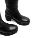 BOTAS DE PIEL CON CREMALLERA NEGRO MILEY PORRONET - Querol online