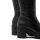 BOTAS DE PIEL CON CREMALLERA NEGRO MILEY PORRONET - Querol online