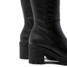 BOTAS DE PIEL CON CREMALLERA NEGRO MILEY PORRONET