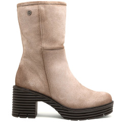 BOTAS DE SERRAJE CON CREMALLERA ARENA MARINA PORRONET - Querol online