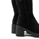 BOTAS DE PIEL DE TACÓN NEGRO MARINA PORRONET - Querol online