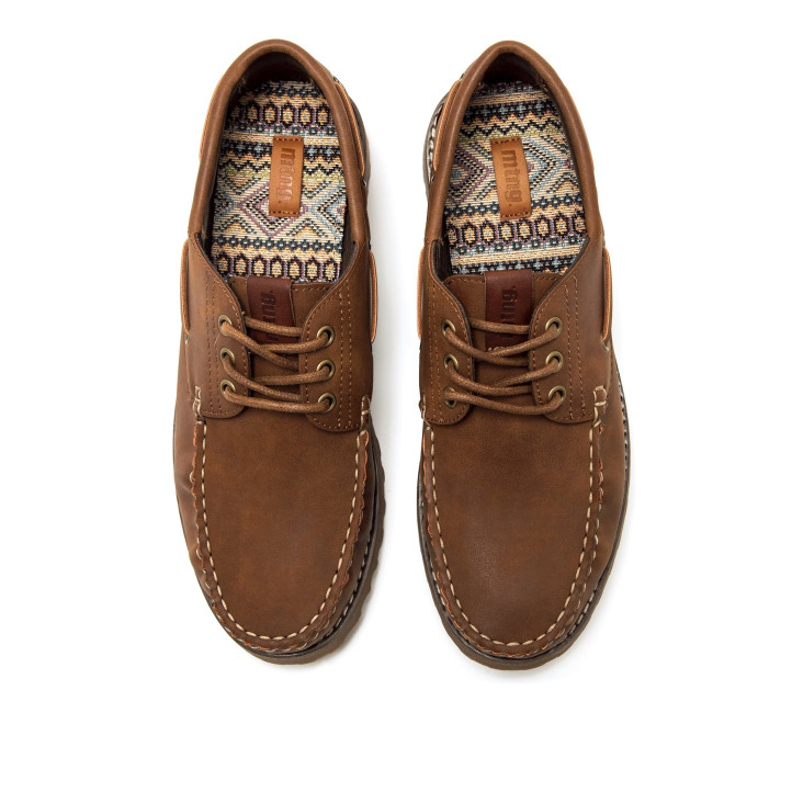 ZAPATOS DE HOMBRE MUSTANG TRAVIS MARRON 84809 61691 - Querol online