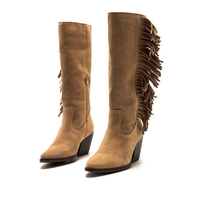 BOTAS DE MUJER MUSTANG MISSOURI BEIGE 55918 61597 - Querol online