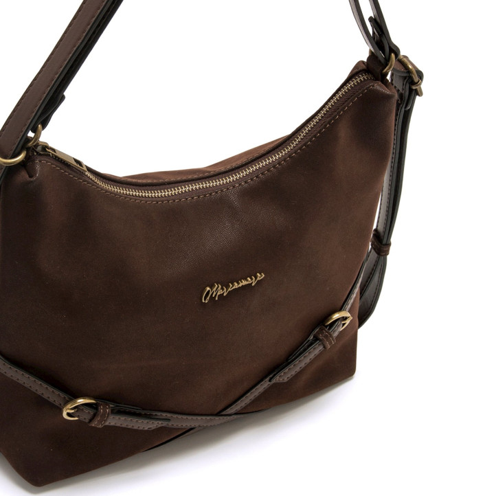 BOLSOS DE MUJER MARIAMARE BARRE MARRON BARRE 61285 - Querol online