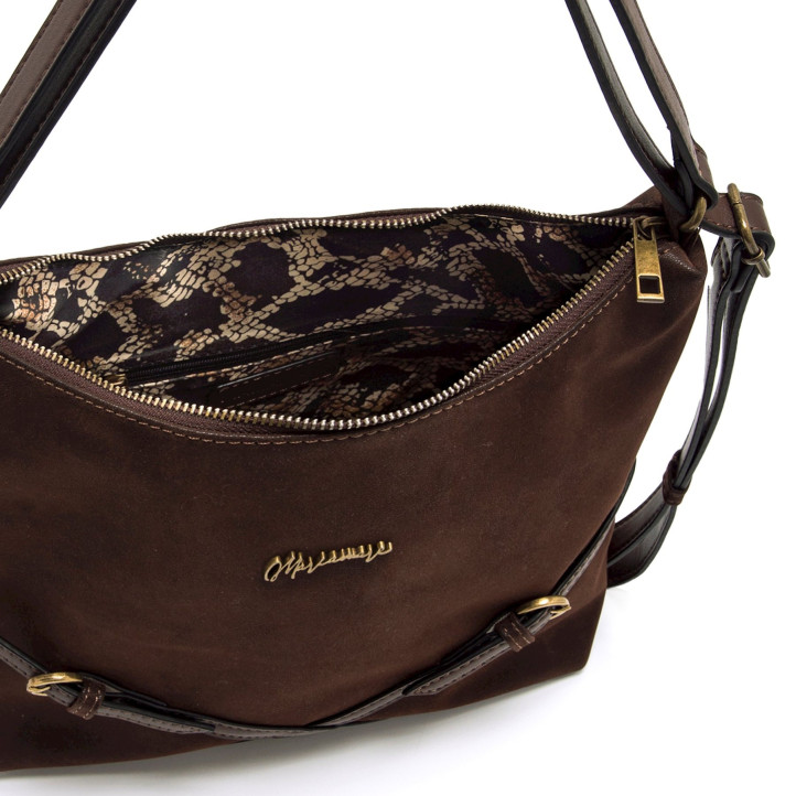 BOLSOS DE MUJER MARIAMARE BARRE MARRON BARRE 61285 - Querol online