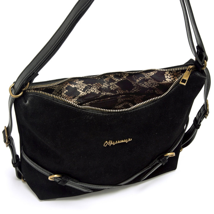 BOLSOS DE MUJER MARIAMARE BARRE NEGRO BARRE 61286 - Querol online