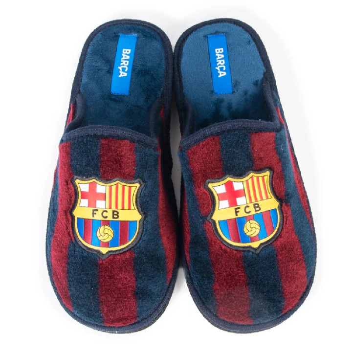 Zapatillas casa Ibiza's Heritage fc barcelona a rayas blaugrana niño - Querol online