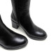 Botas tacón Porronet DE PIEL DE TACÓN NEGRO RITA - Querol online