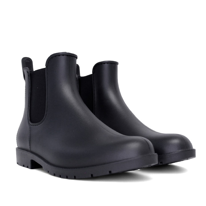 Botas agua Stay negras estilo botín chelsea con tirador trasero - Querol online
