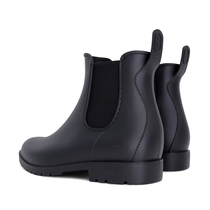 Botas agua Stay negras estilo botín chelsea con tirador trasero - Querol online