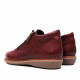 Botines planos Redlove naiara rojos con cordones elásticos y cremallera lateral - Querol online