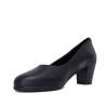 Zapatos tacón Suite009 negros de piel clásicos de tacón medio