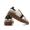 Zapatillas urban Mustang cumbia blancas con detalles en negro y beige