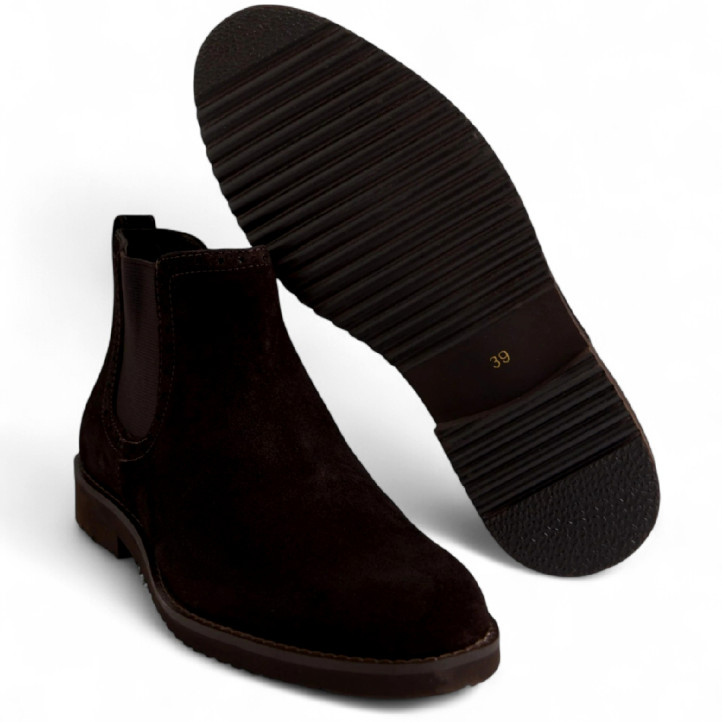 Botins Silbon chelsea serratge marró - Querol online