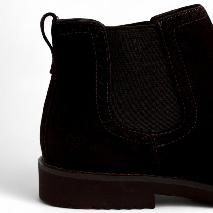 Botines Silbon chelsea serraje marrón - Querol online