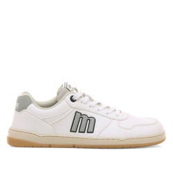 Zapatillas deportivas Mustang free miami blancas con logo gris barefoot - Querol online