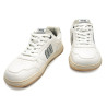 Zapatillas deportivas Mustang free miami blancas con logo gris barefoot