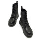 Botines planos Mustang storm low negras de estilo militar con tirador trasero - Querol online