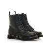 Botins plans Mustang storm low negres d'estil militar amb tirador posterior