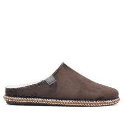 Zapatillas casa CM Confort marrones de tejido suave con interior cálido - Querol online