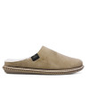 Zapatillas casa CM Confort beige de tejido suave con interior cálido