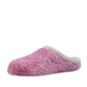 Zapatillas casa CM Confort rosas de pelo suave con ribete de punto