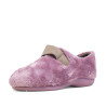 Sabatilles casa CM Confort roses de pèl suau amb tancament de velcro