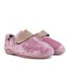 Sabatilles casa CM Confort roses de pèl suau amb tancament de velcro