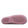 Zapatillas casa CM Confort rosas de pelo suave con cierre de velcro
