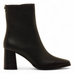 Botins de taló Mustang meghan negres amb costura central de pell