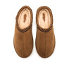 Esclops Mustang nivia marrons estil slipper amb plataforma