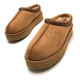 Zuecos Mustang nivia marrones tipo slipper con plataforma - Querol online