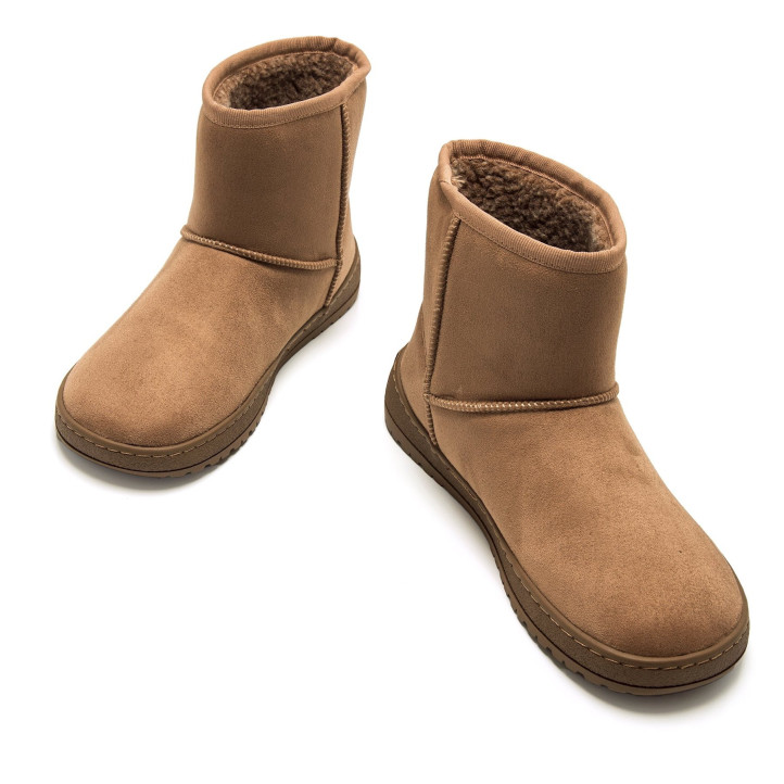 Botines planos Mustang free alask taupe estilo australianas barefoot - Querol online