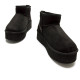 Botines plataforma Mustang nivia negros estilo australianas con plataforma - Querol online
