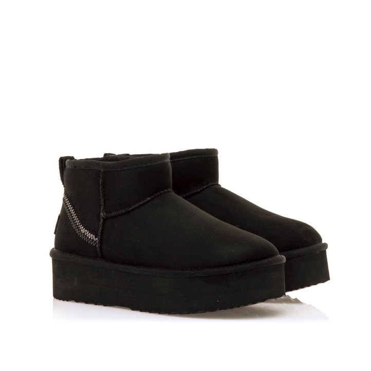 Botins plataforma Mustang nivia negres estil australianes amb plataforma - Querol online