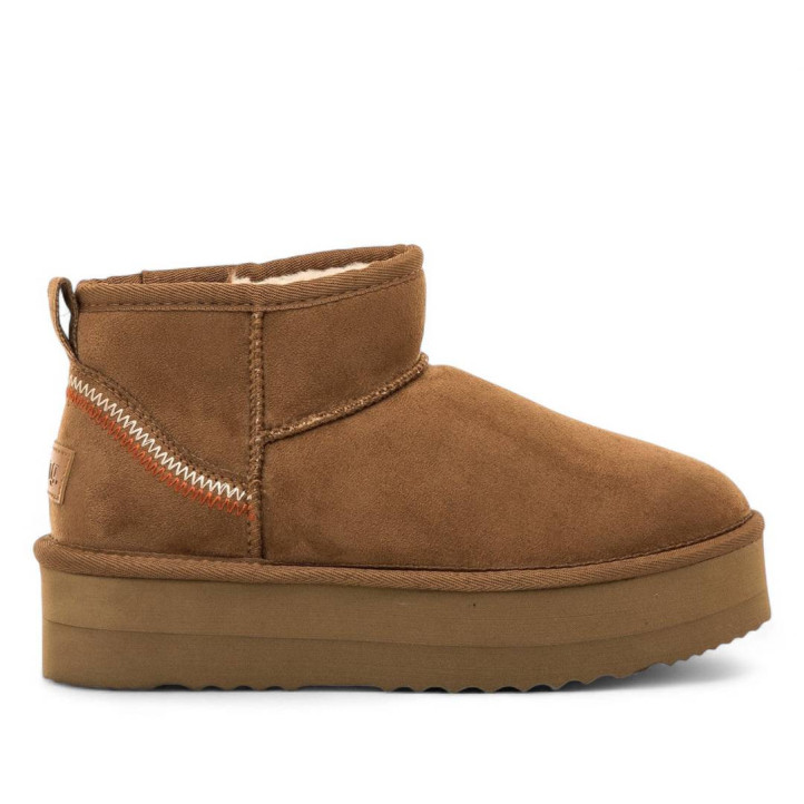 Botins plataforma Mustang nivia marrons estil australianes amb plataforma - Querol online