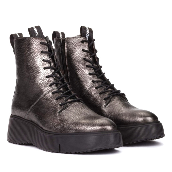 BOTINES SAGE 50 PLOMO METALIZADOS WONDERS - Querol online
