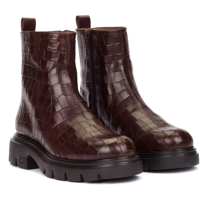 BOTINES BONES 05 COCO MARRON MARRON WONDERS - Querol online