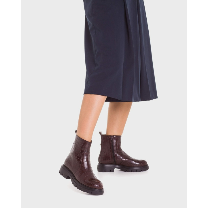 BOTINES BONES 05 COCO MARRON MARRON WONDERS - Querol online