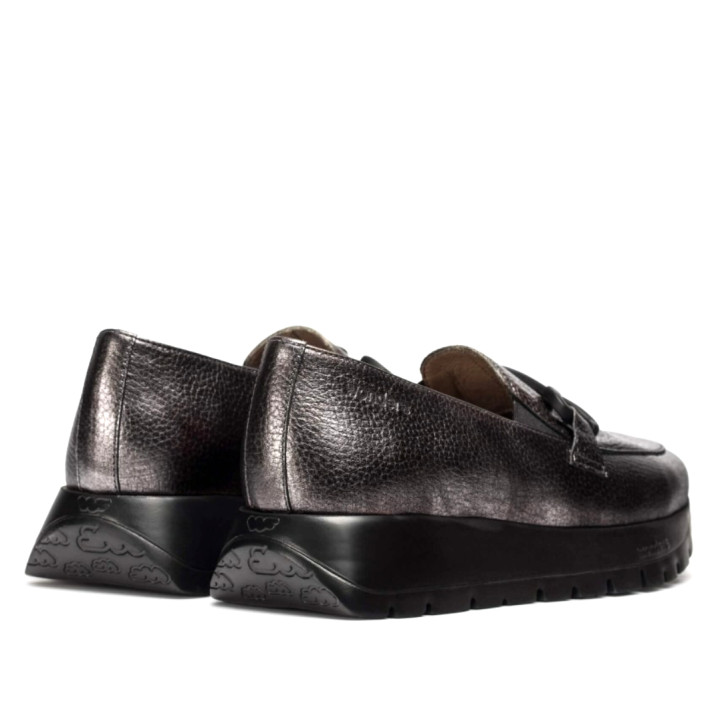 MOCASINES ODISEI 94 PLOMO METALIZADOS WONDERS - Querol online