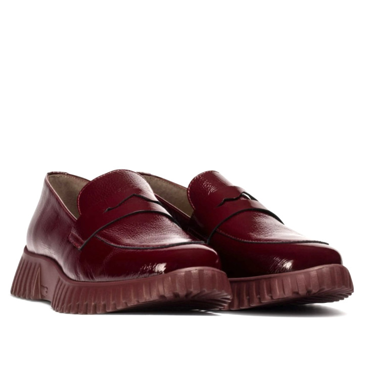 MOCASINES FLEXFLY 02 BURDEOS ROJO WONDERS - Querol online