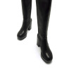Botas tacón Mustang new 67 negras con tacón ancho y plataforma