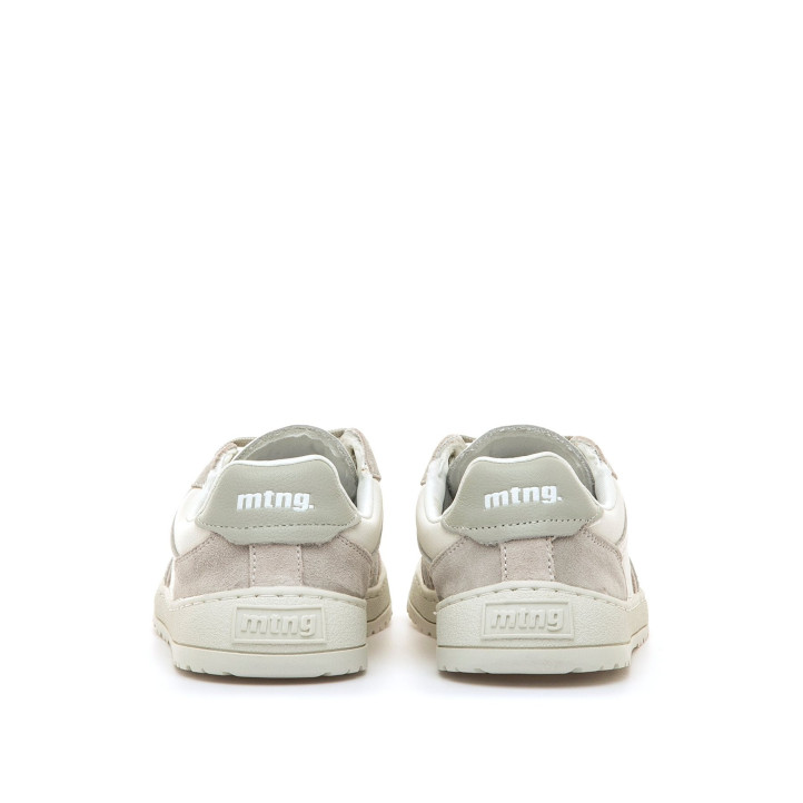 Zapatillas urban Mustang free alask blanco roto y girses de piel barefoot - Querol online
