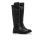 Botas planas Mustang campa negras con caña elástica - Querol online
