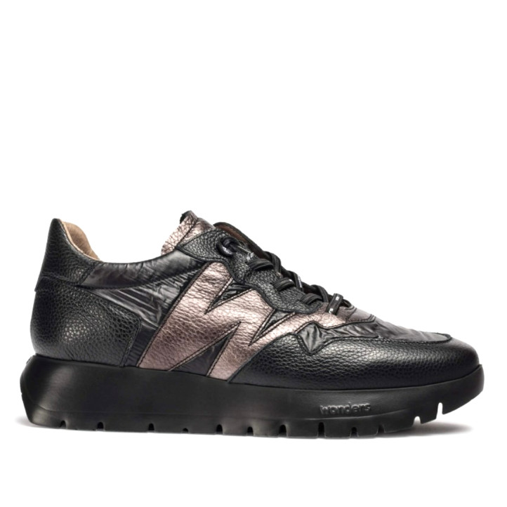 DEPORTIVAS ODISEI 91 NEGRAS NEGRO WONDERS - Querol online