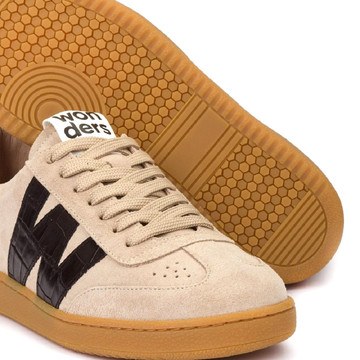 DEPORTIVAS NUBIA 01 BEIGE BEIGE WONDERS - Querol online