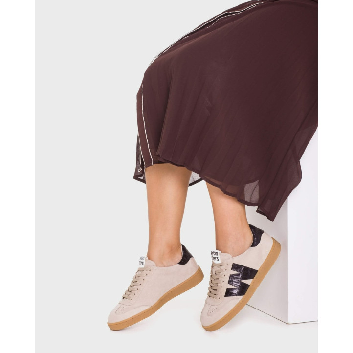 DEPORTIVAS NUBIA 01 BEIGE BEIGE WONDERS - Querol online